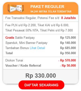 Diskon 50ribu Setelah Memasukan Voucher atau Kode Referral Fastpay Paket Reguler