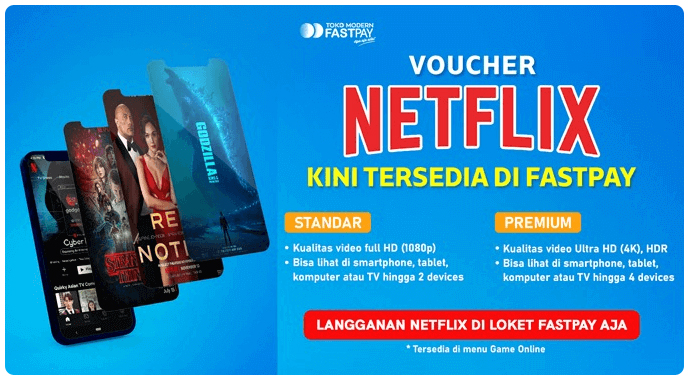 Cara Aktifkan Layanan Netflix Gift Card Dan Beli Voucer Neflix Di Loket Fastpay