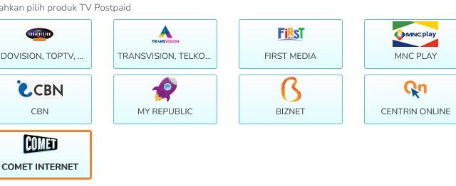 Bayar Layanan Internet