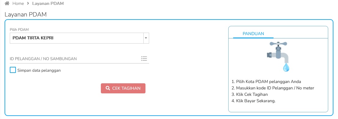 Aplikasi Pembayaran PDAM