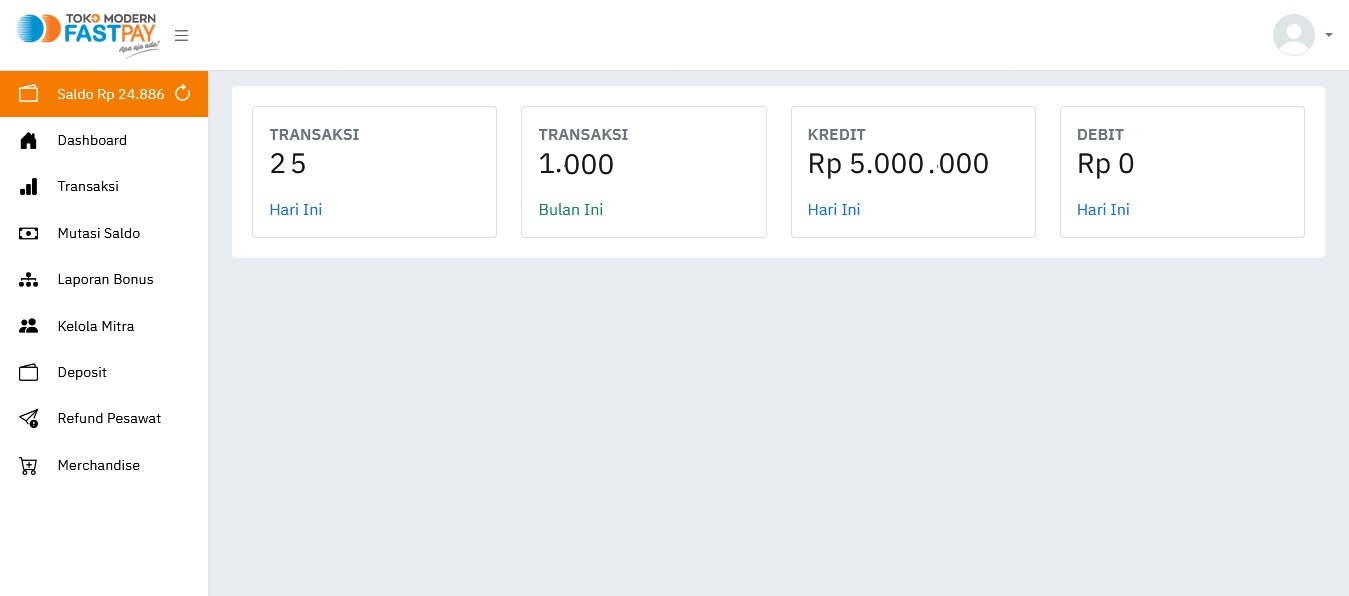 Cara Login Web Report Sentra Bisnis Fastpay