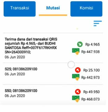 Cara Cek Transaksi Masuk Qris