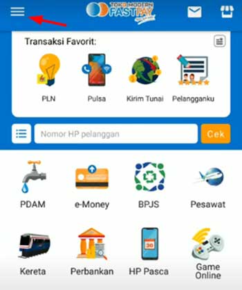 Cari Menu Transfer Saldo