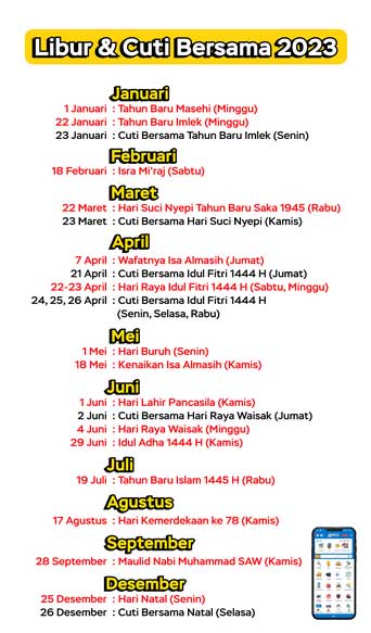 Hari Libur Nasional 2023