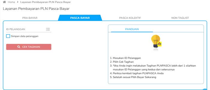 Panduan Transaksi Fastpay di menu Pln