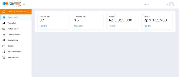 Cara Cek Laporan dan Komisi Transaksi Di Fastpay