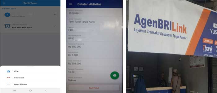 Cara tarik tunai di Agen Brilink Dengan Mudah