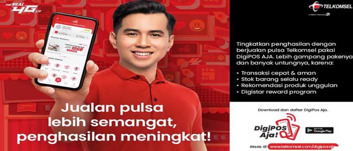 Aplikasi Bisnis Pulsa Telkomsel yaitu DigiPOS Aja