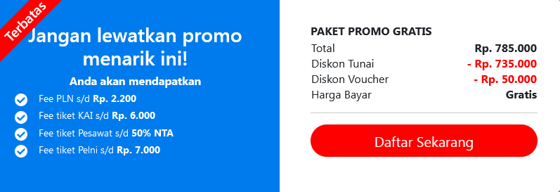 Paket Promo daftar Fastpay Gratis