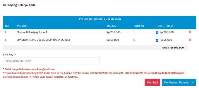 Cara Pesan Spanduk Fastpay Terbaru di Aplikasi Web Fastpay